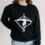 Džemperis su oro akrobate ant juostų